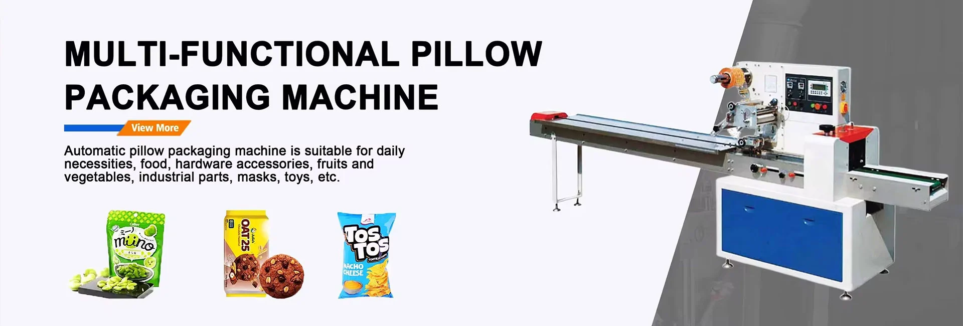 Máquina envasadora de almohadas multifuncional