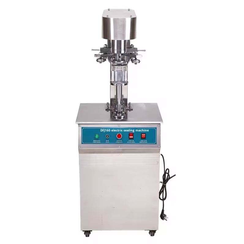 Máquina selladora de latas eléctrica vertical semiautomática
