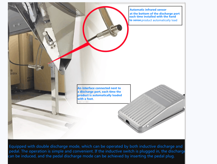 Semi Automatic Spice Powder Weighing Filling Machine with Big Hopper