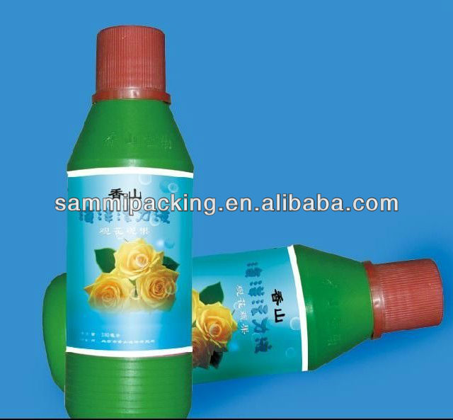 Vertical round bottle labeling machine with date printer
