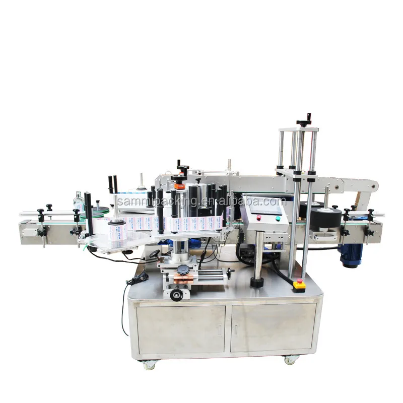 Automatic Double Side Flat surface bottle labeling machine